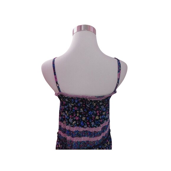 Patrons Of Peace Floral Boho Maxi Dress XS Adjustable Straps Lightweight - Picture 8 of 11